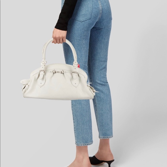 Gently used white Christian Dior purse - Picture 3 of 6